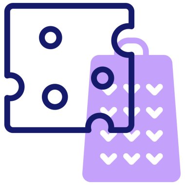 Peynir. Web simgesi basit illüstrasyon