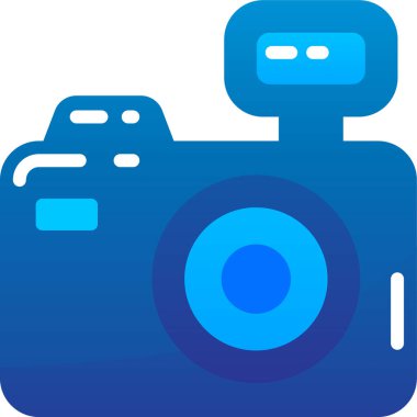 Fotoğrafçılık. Web simgesi basit illüstrasyon 