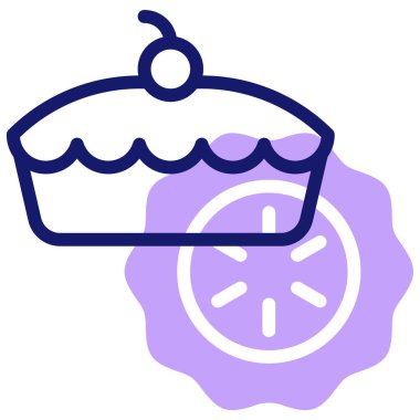 Turta ikonu. Web simgesi basit illüstrasyon 