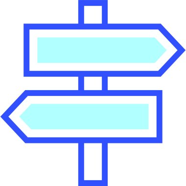 Tahta işareti. Basit vektör illüstrasyonu