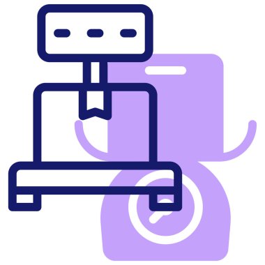 Ölçek modern simgesinin vektör illüstrasyonu