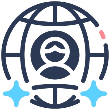 küresel ağ. Basit resimleme