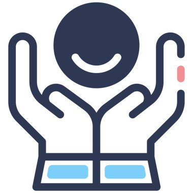 Dikkat et. Web simgesi basit illüstrasyon