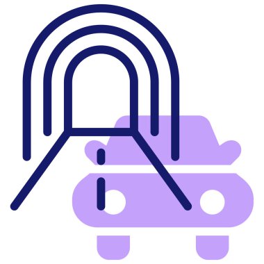 tünel ağ simgesi basit tasarım