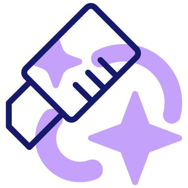 silgi simgesi, vektör illüstrasyonu basit tasarım