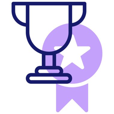 Kupa kupası. Web simgesi basit illüstrasyon