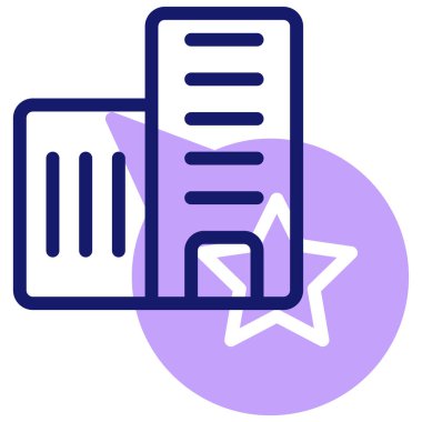 Belge. Web simgesi basit illüstrasyon