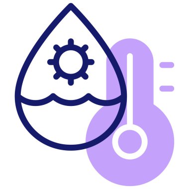 Su damlası. Basit resimleme