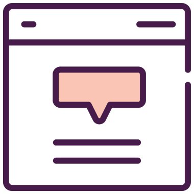 Yorum ağı basit illüstrasyonu 