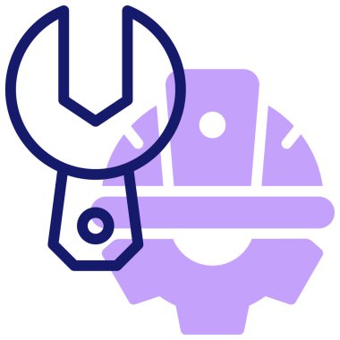 Mühendis. Web simgesi basit illüstrasyon