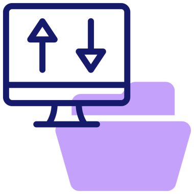 Yedekleme modern simgesi, vektör illüstrasyonu