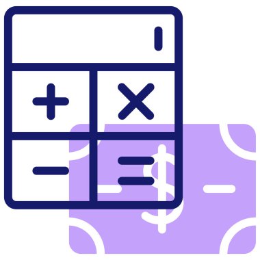 Calculator icon, vector illustration simple design