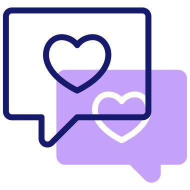 Kalp. Web simgesi basit illüstrasyon