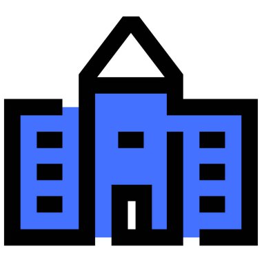 okul simgesi vektör illüstrasyonu