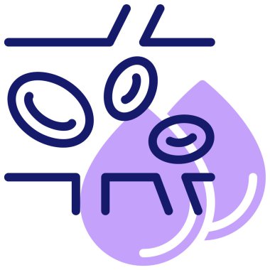 - Kan. Web simgesi basit illüstrasyon