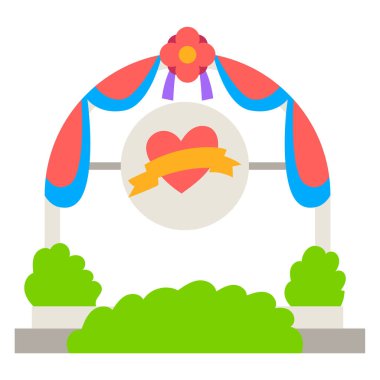 Dekorasyon. Web simgesi basit tasarım