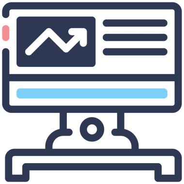 bilgisayar simgesi, vektör illüstrasyonu basit tasarım