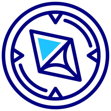 Pusula. Web simgesi basit illüstrasyon 