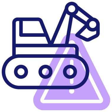 Kazıcı. Web simgesi basit illüstrasyon