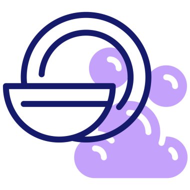 Çorba. Web simgesi basit illüstrasyon