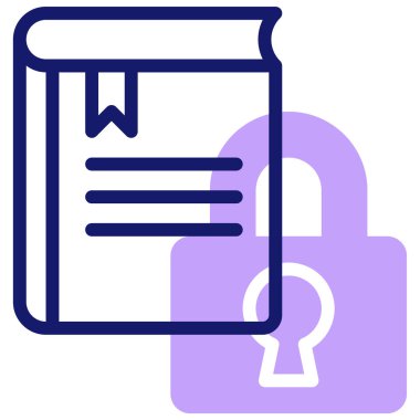 Kitap. Web simgesi basit illüstrasyon