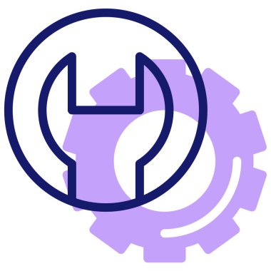 dişli simgesi vektör illüstrasyonu