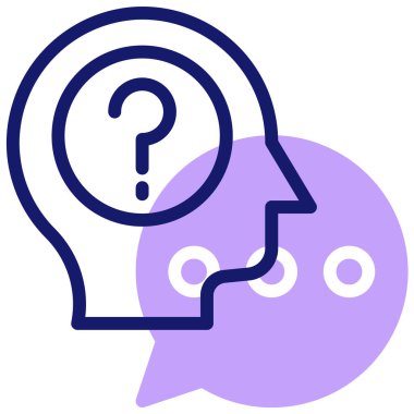 Beyin fırtınası. Web simgesi basit tasarım