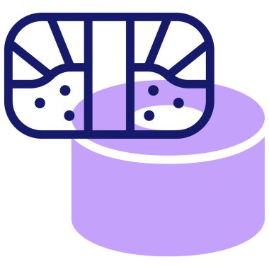 sushi simgesi vektör illüstrasyonu