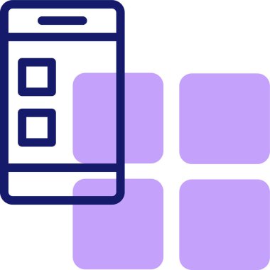 mobil uygulama simgesi, vektör illüstrasyonu basit tasarım
