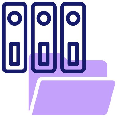 Arşiv simgesi, vektör illüstrasyonu