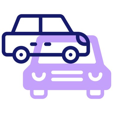 araba simgesi, vektör illüstrasyonu basit tasarım