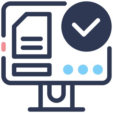 bilgisayar simgesi, vektör illüstrasyonu basit tasarım