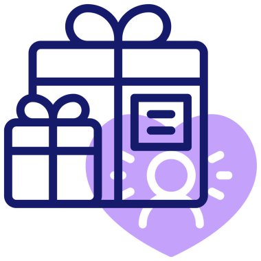 hediye simgesi vektör illüstrasyonu