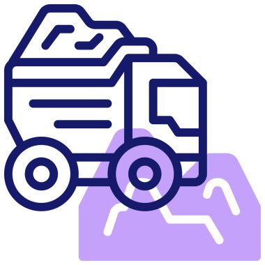 kamyon web simgesi basit tasarım