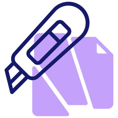 Kesici, web simgesi basit illüstrasyon