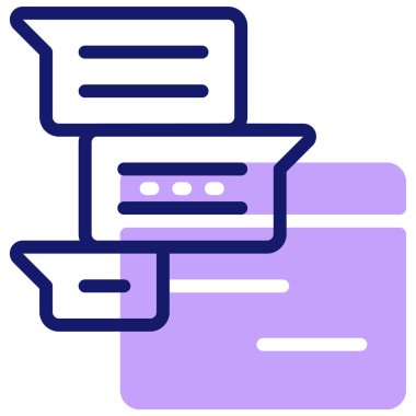 forum simgesi, vektör illüstrasyonu basit tasarım