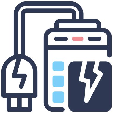 Pil. Web simgesi basit illüstrasyon