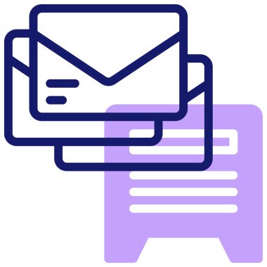 Mektup. Web simgesi vektör illüstrasyonu