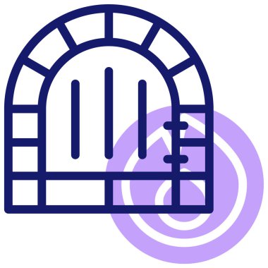 fırın web simgesi basit illüstrasyon