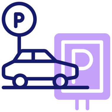 Park ediyor. Web simgesi basit tasarım 