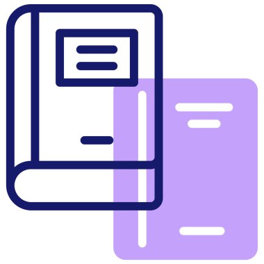 Kitap. Web simgesi basit illüstrasyon