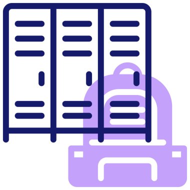 Kütüphane. Web simgesi basit illüstrasyon