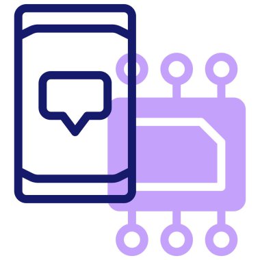 akıllı telefon simgesi, vektör illüstrasyonu basit tasarım