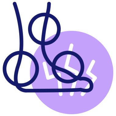 Ayak krampı simgesi, vektör illüstrasyonu basit tasarım