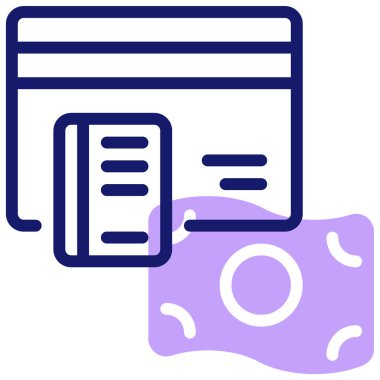 ödeme kavramı simgesi, vektör illüstrasyonu basit tasarım