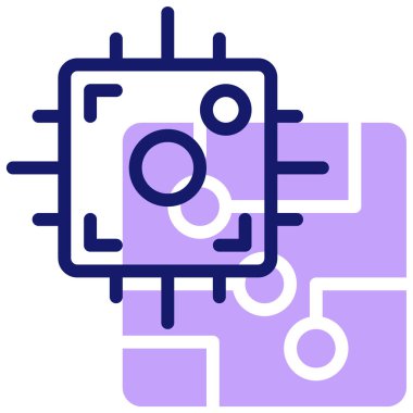 Mikroskop. Web simgesi basit illüstrasyon