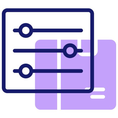Dengeleyici. Web simgesi basit illüstrasyon