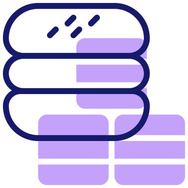 Makaron simgesi, vektör illüstrasyonu basit tasarım