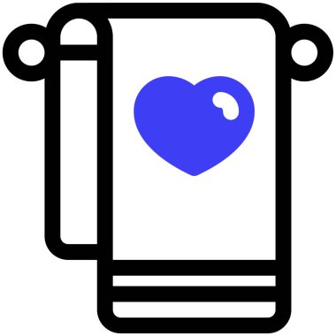 Havlu web simgesi basit tasarım