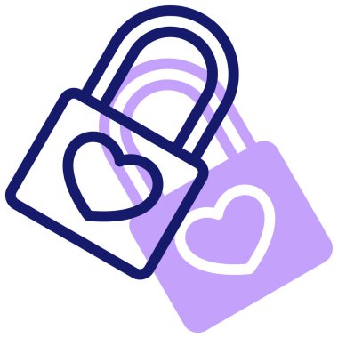 Kalp. Web simgesi basit illüstrasyon